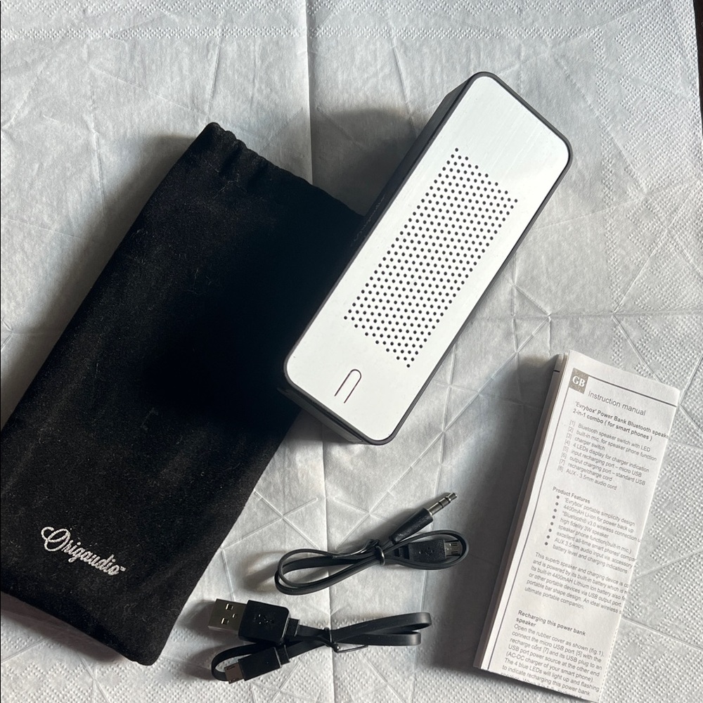 Silver Bluetooth Portable Speaker